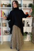 Bowie Mesh Midaxi Skirt Earth /22 =
